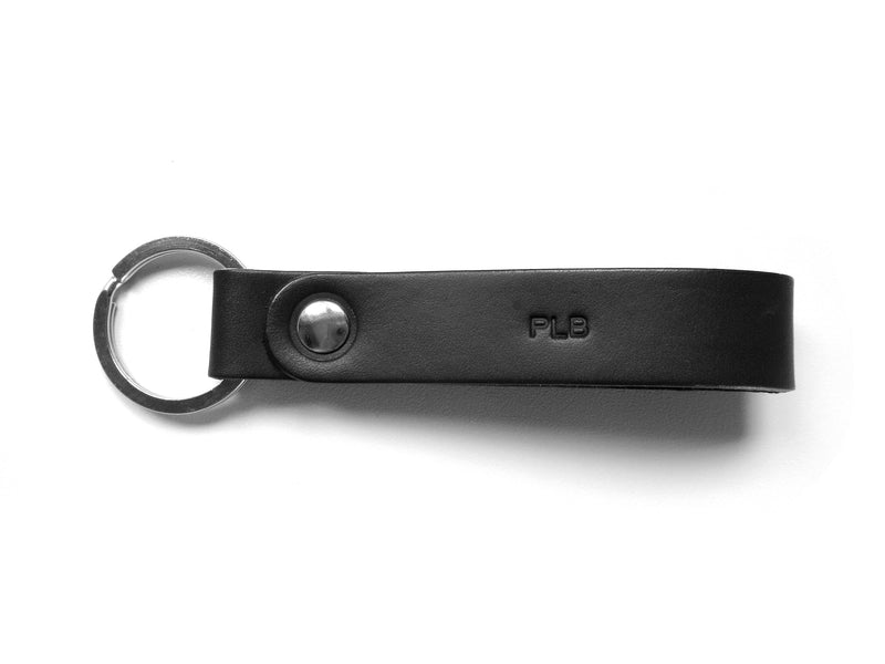 Leather keychain strap style